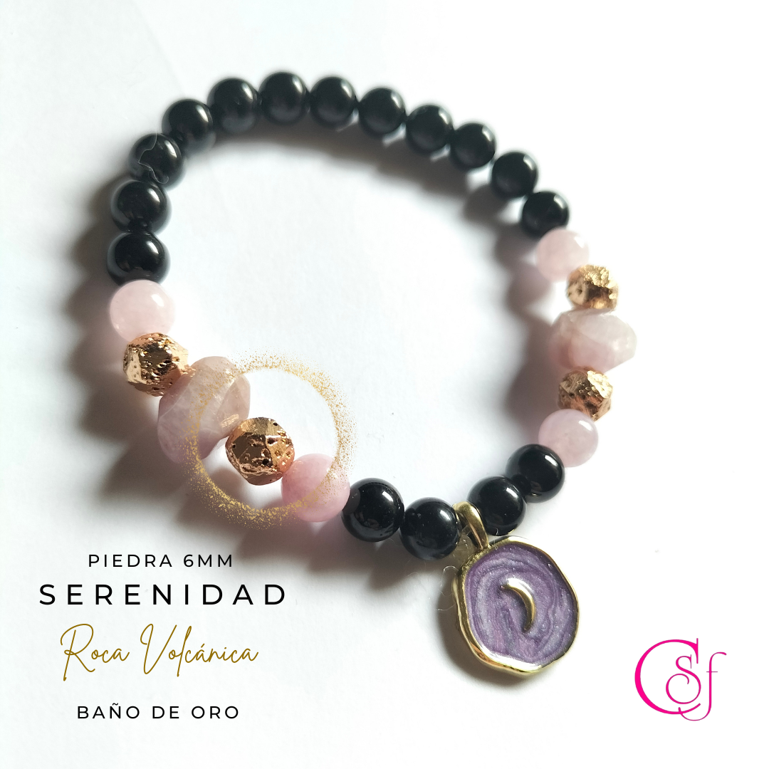 Pulsera de Turmalina y Kunzita