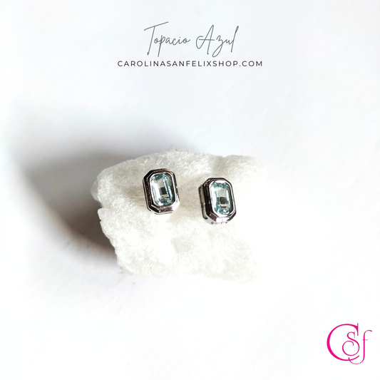 Topacio azul · Trend Magic CSF · Pendientes Azul Silente