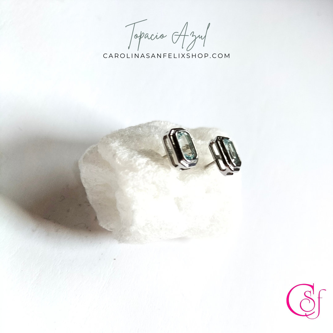 Topacio azul · Trend Magic CSF · Pendientes Azul Silente