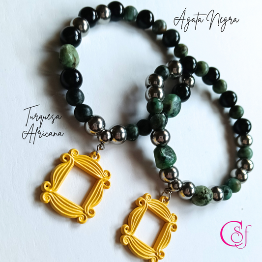 Duo Friends CSF Obsidiana y Turquesa Africana