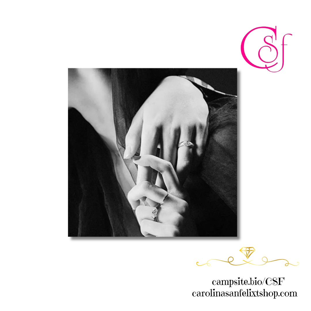 Anillo Moissanita corte Marquesa Unisex