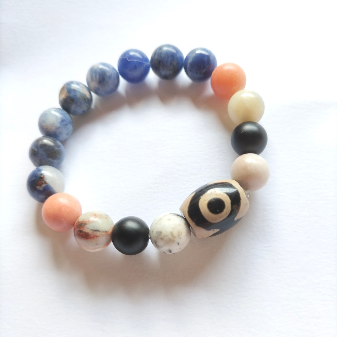 Pulsera Dzi Ojo Tibetano · Protección y Presencia · Unisex CSF
