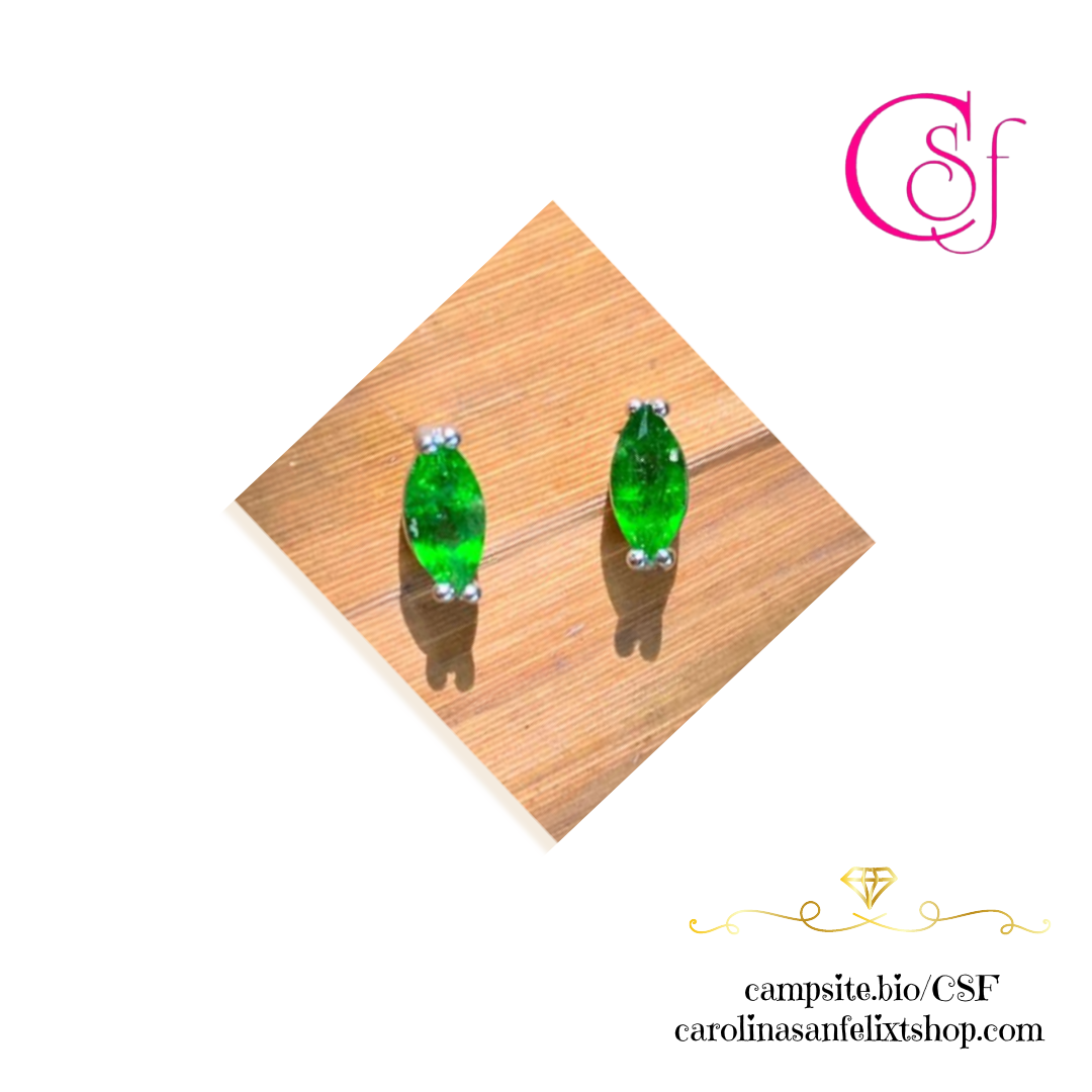 Pendientes de Diopside