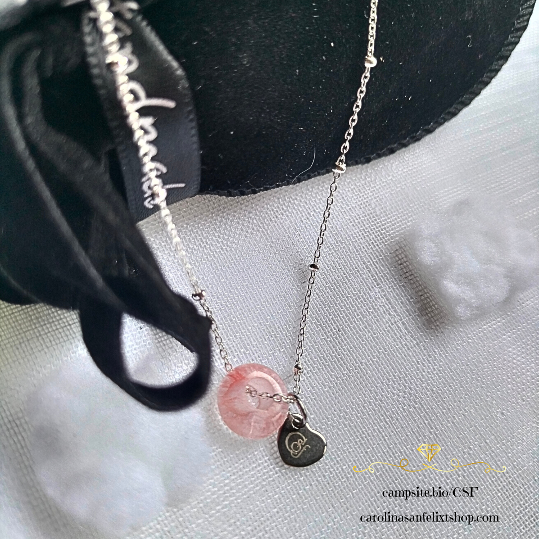 Copia de Cadena de Plata 925 y disco de cuarzo fresa