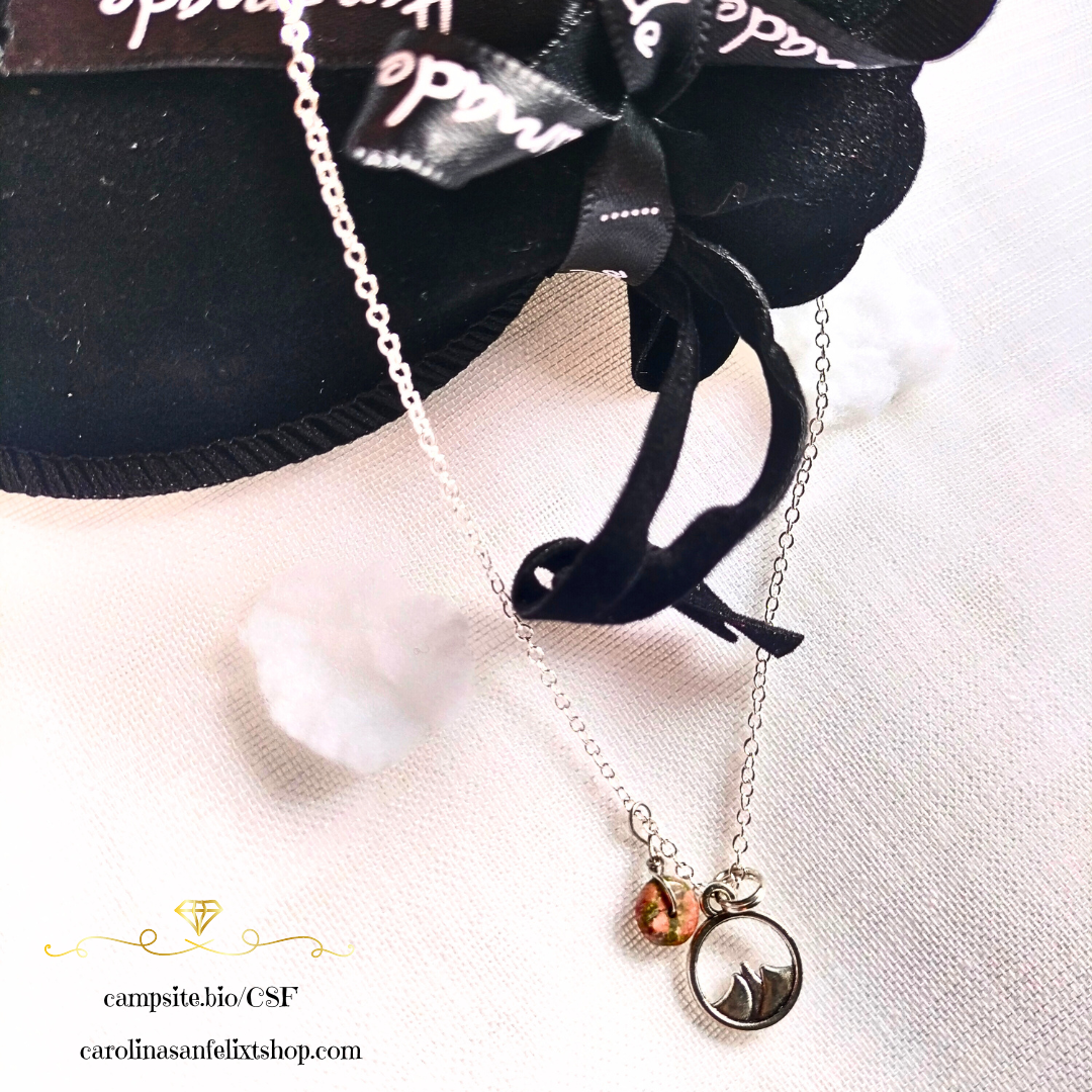 Cadena de Plata 925 y ágata india