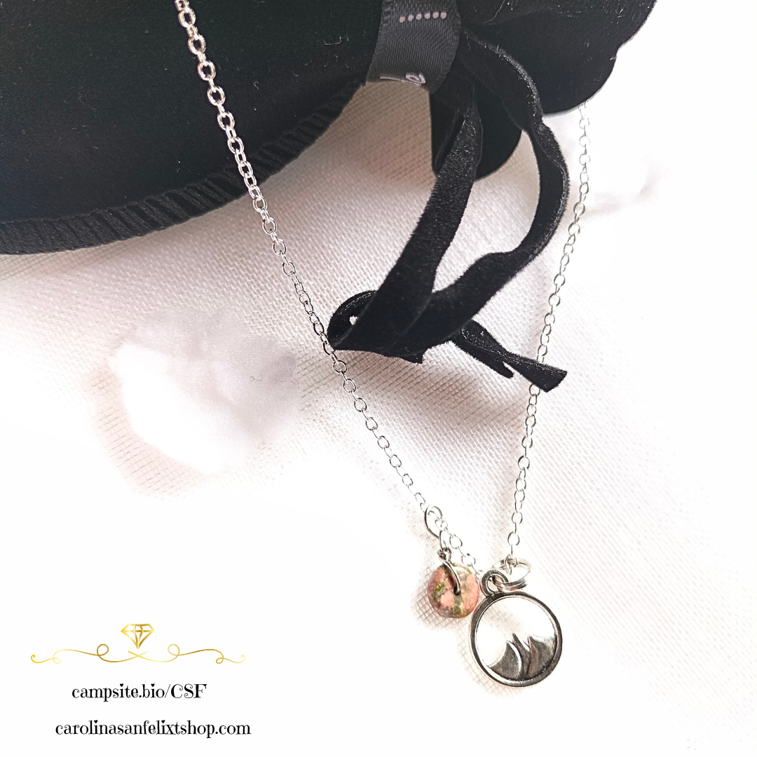Cadena de Plata 925 y ágata india