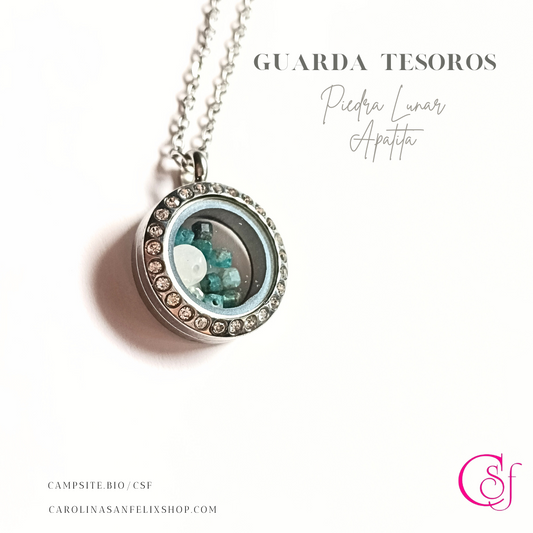 GUARDA TESOROS Apatita Piedra Lunar