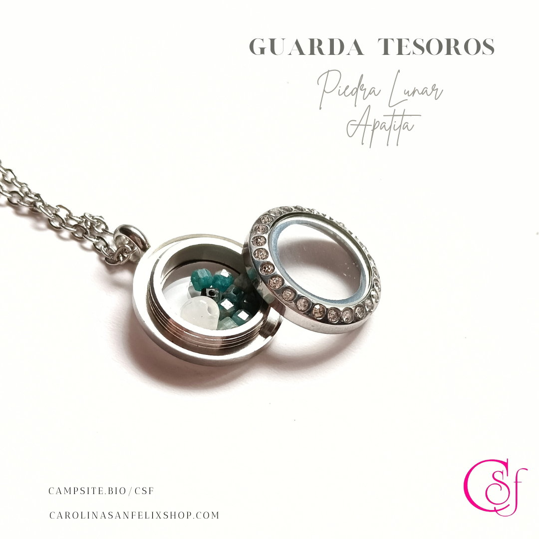GUARDA TESOROS Apatita Piedra Lunar