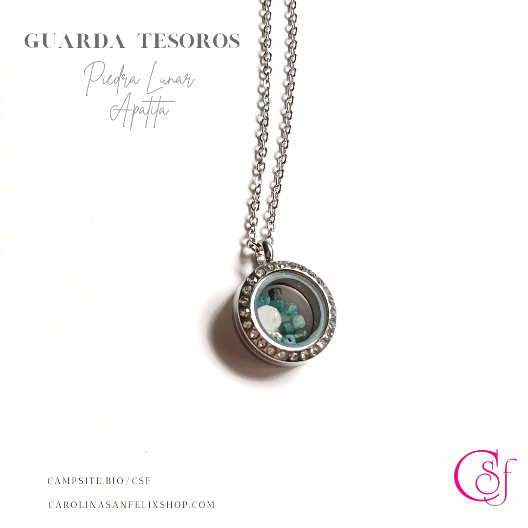 GUARDA TESOROS Apatita Piedra Lunar