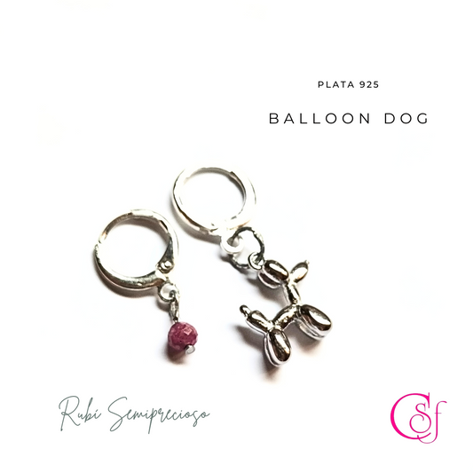 Pendientes Rubí y BalloonDog