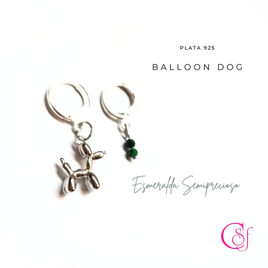Pendientes BaloonDOg Esmeraldas