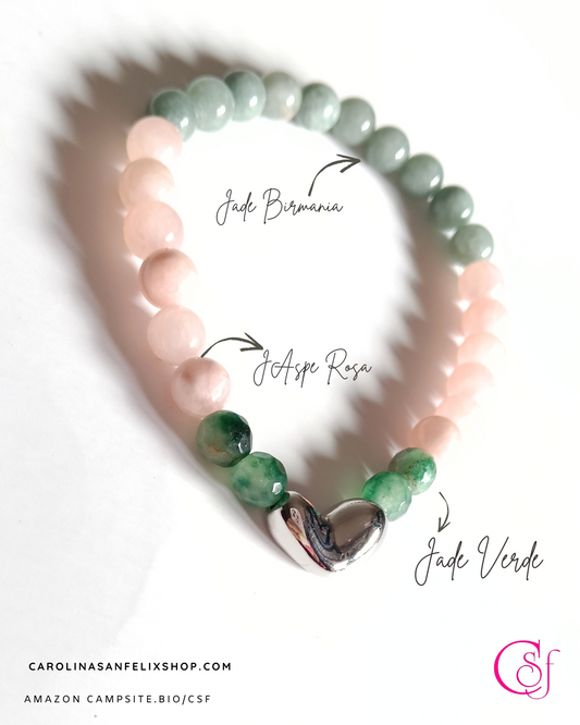 Pulsera de jade y jaspe