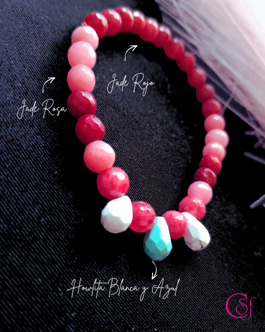 Pulsera de Jade y Howlita