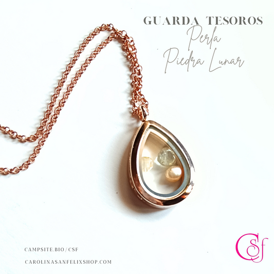 Guarda Tesoros Perla Piedra Lunar