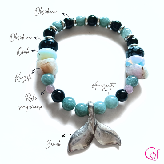 Pulsera Cola de Ballena · Contraste y Magnetismo · Diseño de Autor CSF