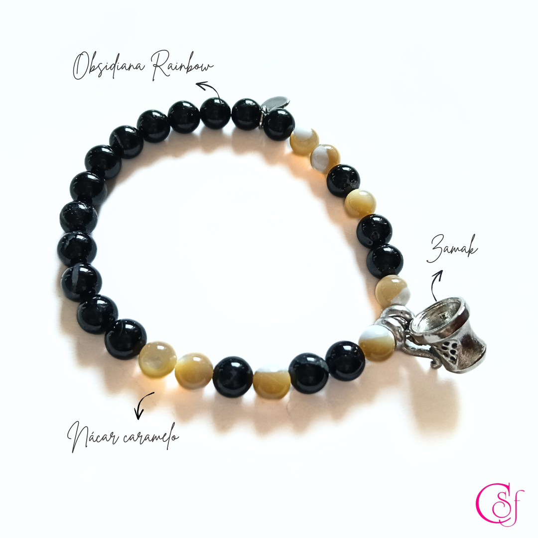Pulsera Coffee Time · Conexión y Presencia · Diseño de Autor CSF