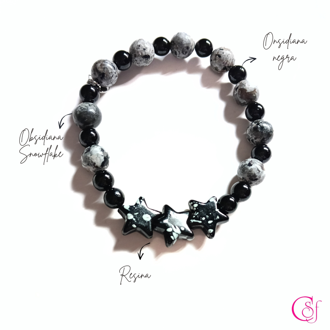 Pulsera Stars · Protección y Equilibrio · Diseño de Autor CSF