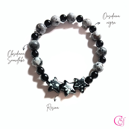 Pulsera Stars · Protección y Equilibrio · Diseño de Autor CSF