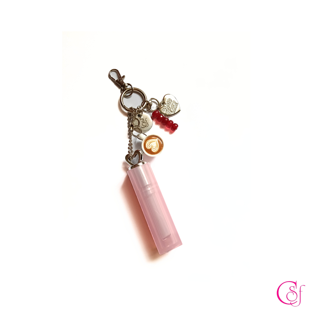 Adorna bolsos Glossy Coffee · Labial, Café y Rubí Reconstituido
