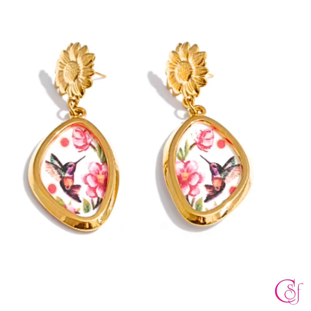 Pendientes Colibrí.