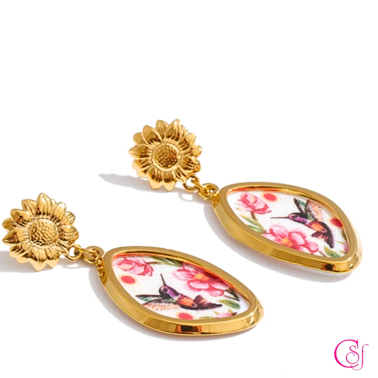 Pendientes Colibrí.