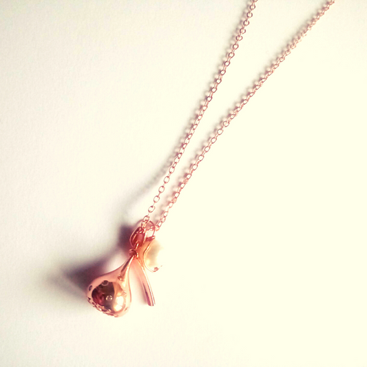 Hershey y Perla de agua dulce Cadena de Acero Inoxidable