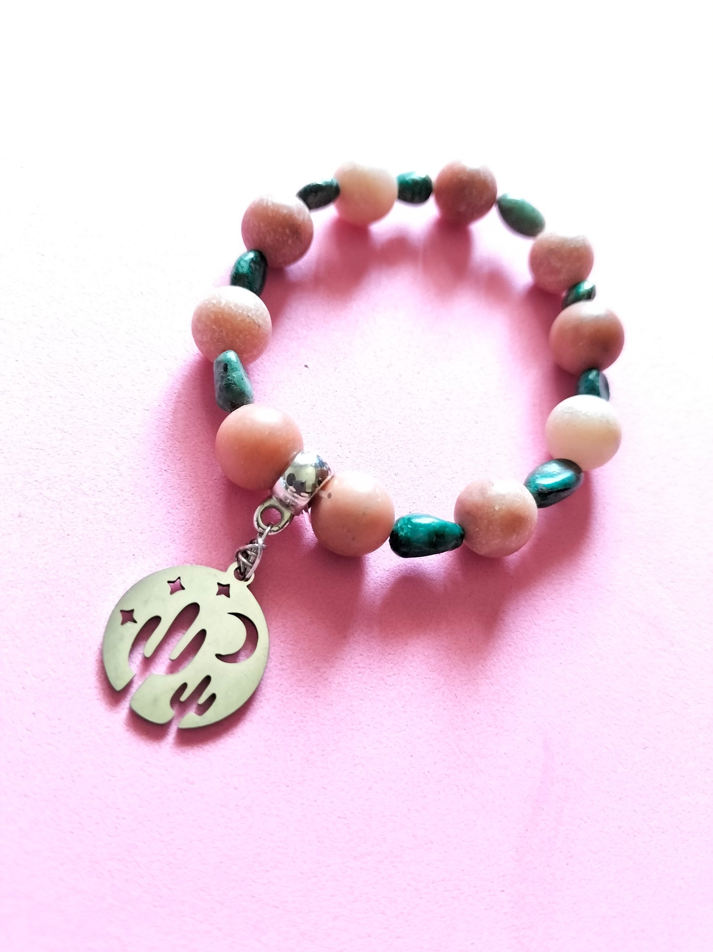 Pulsera Aventurina Mate y Turquesa Africana