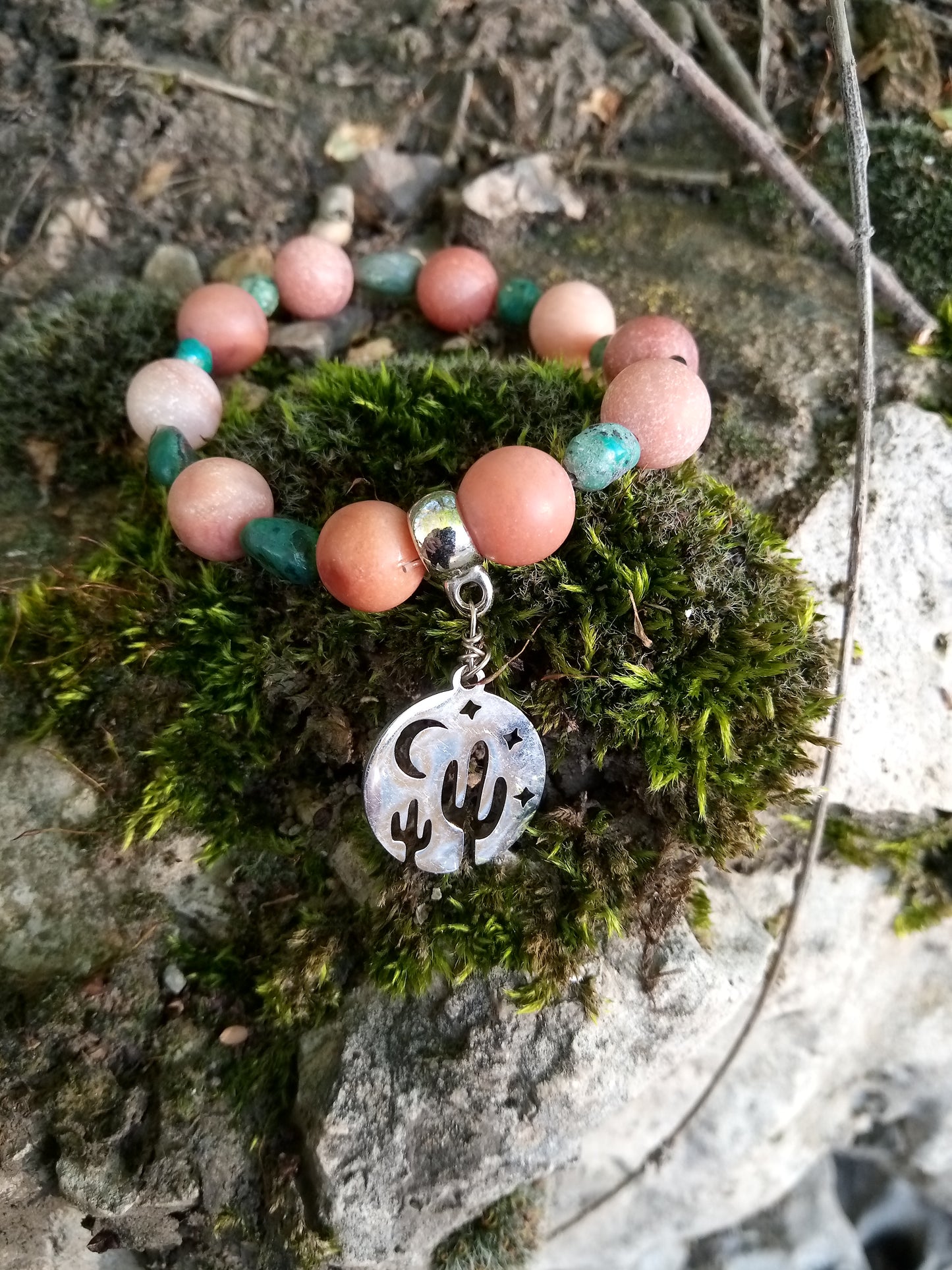 Pulsera Aventurina Mate y Turquesa Africana