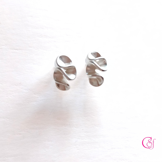 Pendientes Viento de plata esterlina