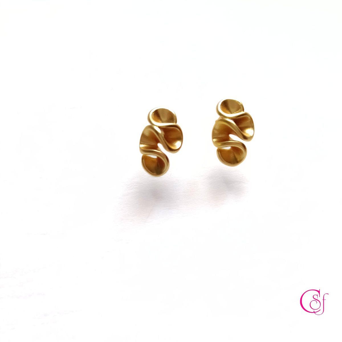 Pendientes Viento de plata esterlina