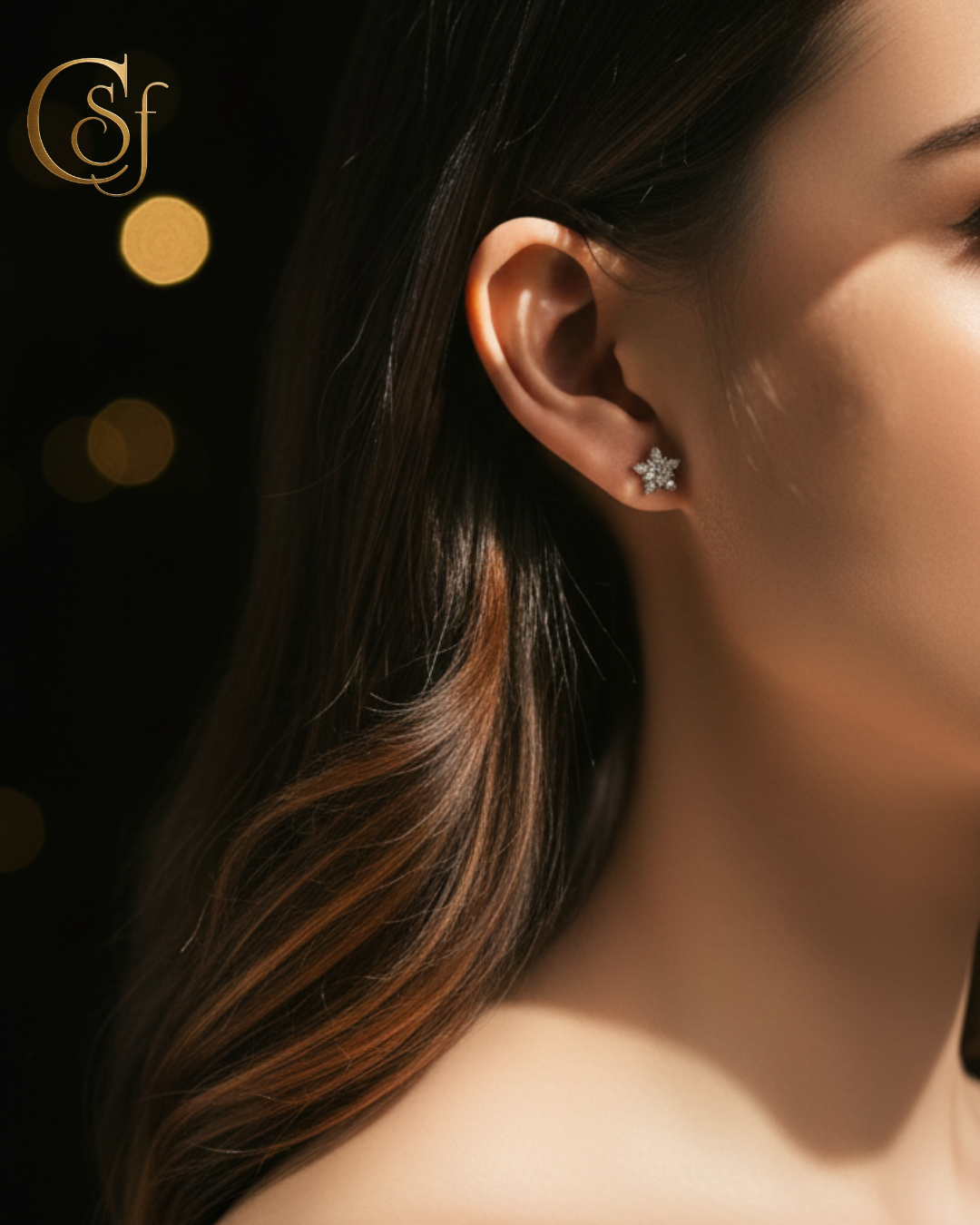 Pendientes Solitario Moissanita – Plata 925 (Color D · VVS1) – Corte EX