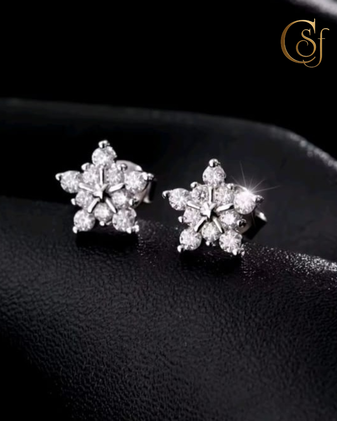 Pendientes Solitario Moissanita – Plata 925 (Color D · VVS1) – Corte EX