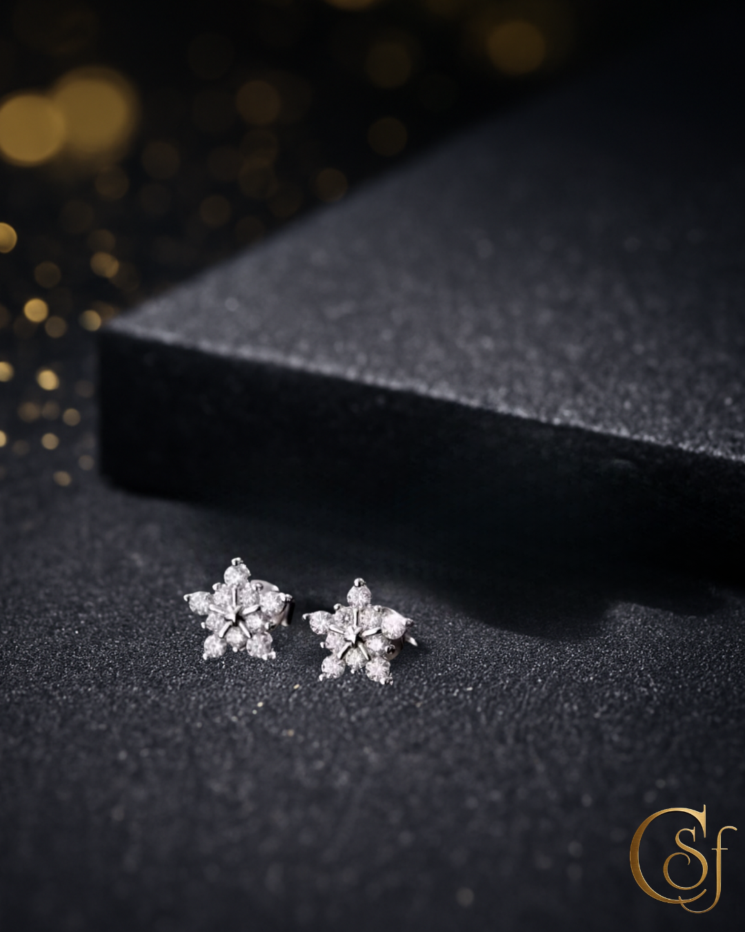 Pendientes Solitario Moissanita – Plata 925 (Color D · VVS1) – Corte EX