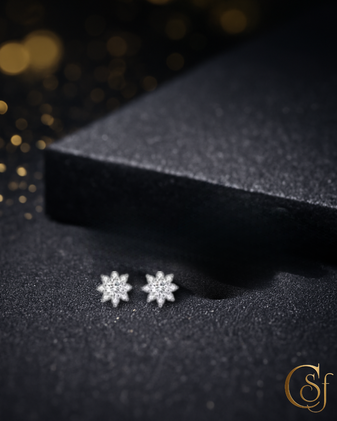 Pendientes Solitario Moissanita – Plata 925 (Color D · VVS1) – Corte EX