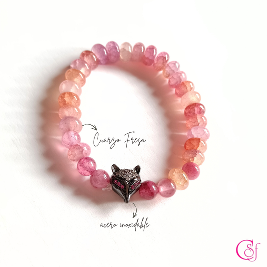 Pulsera de cuarzo fresa -  Trend Magic CSF · Pulsera Zorrito de Luz