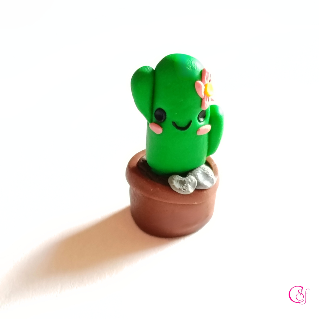 Broche Cactus KAWAII · Mini Obra de Arte CSF
