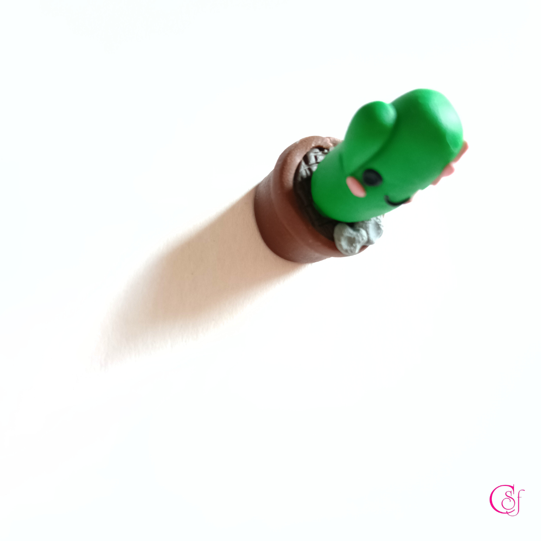 Broche Cactus KAWAII · Mini Obra de Arte CSF