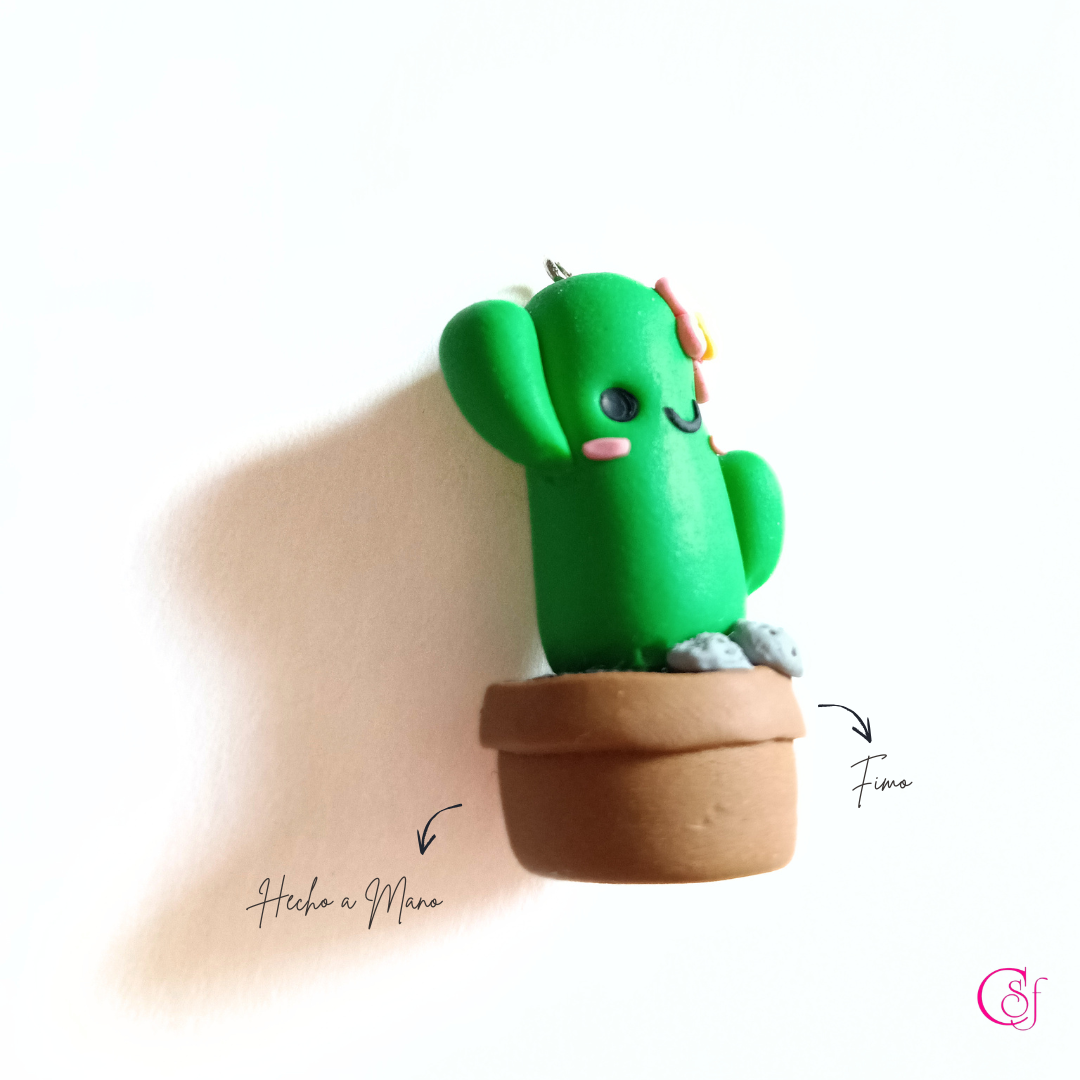 Dije Cactus KAWAII · Diseño Exclusivo CSF
