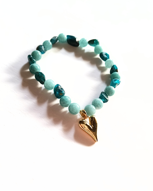 Pulsera de Amazonita y Calcedonia