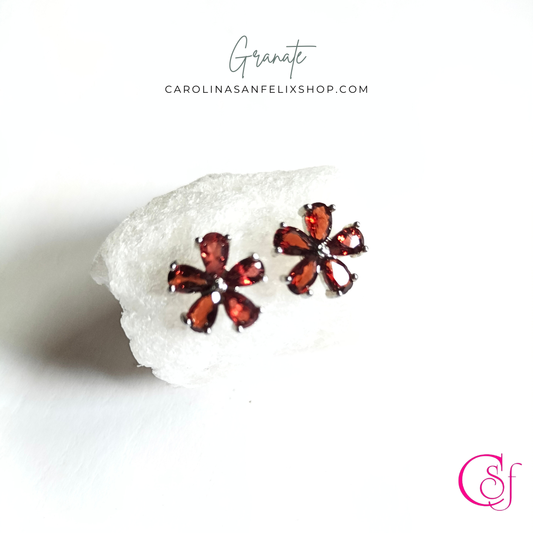 Granate Nogal · Trend Magic CSF · Pendientes Flor de Granate