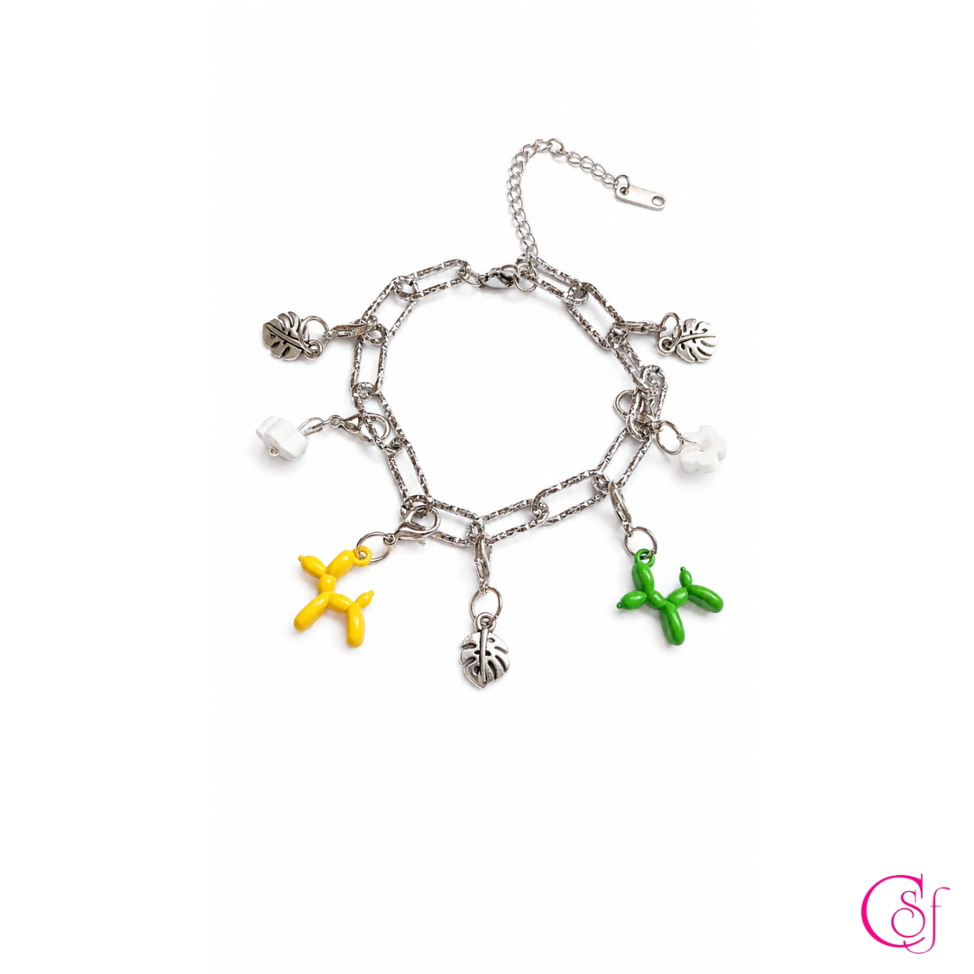 Pulsera KAWAII Mix & Match · Acero Inoxidable 316L con Dijes Intercambiables