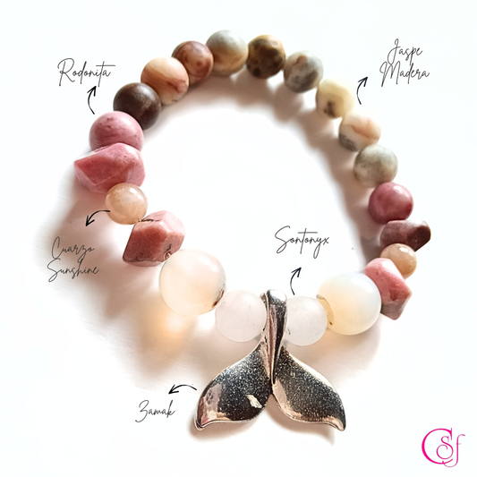 Pulsera Cola de Ballena · Equilibrio y Dirección · Diseño de Autor CSF