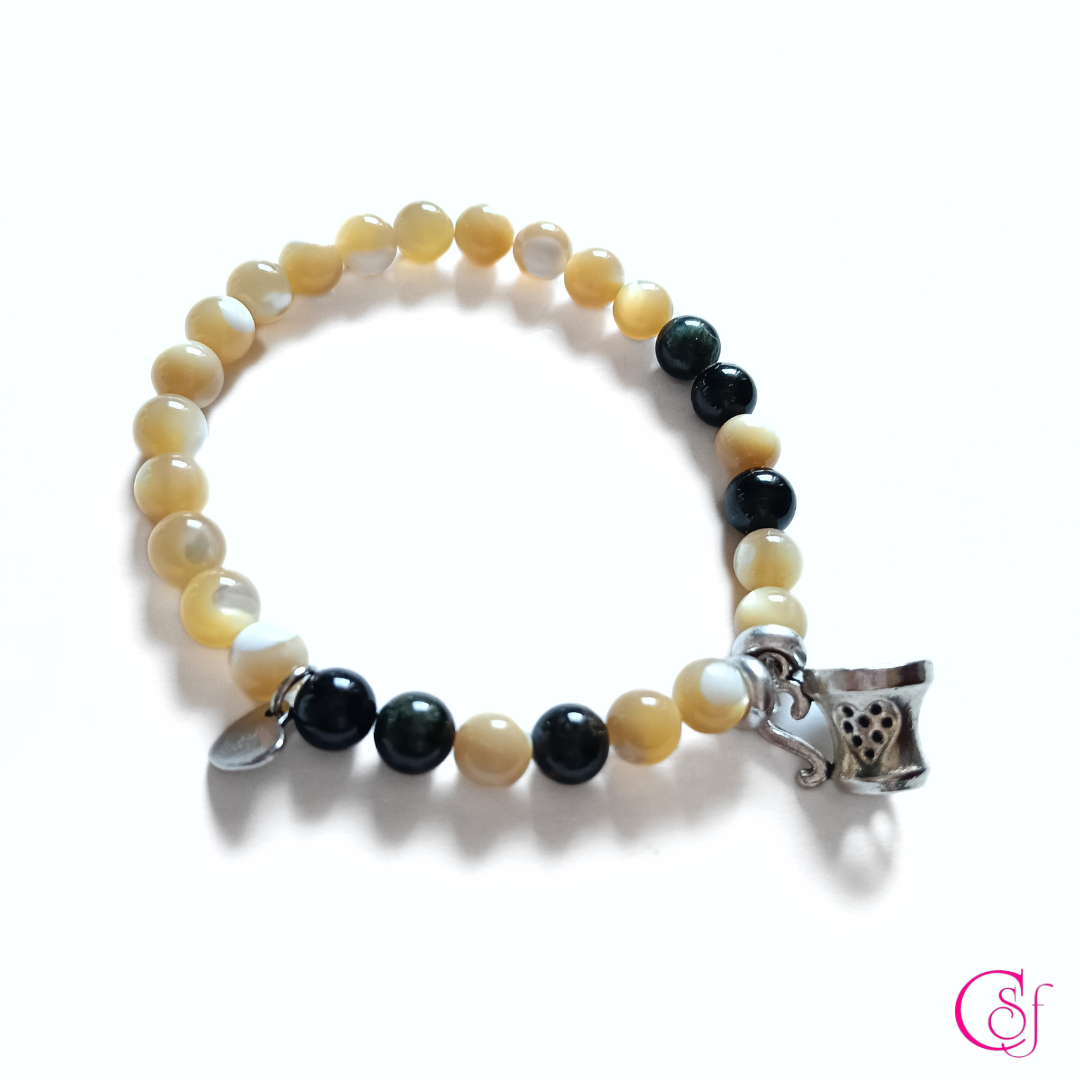 Pulsera Coffee Time · Calma y Conexión · Diseño de Autor CSF