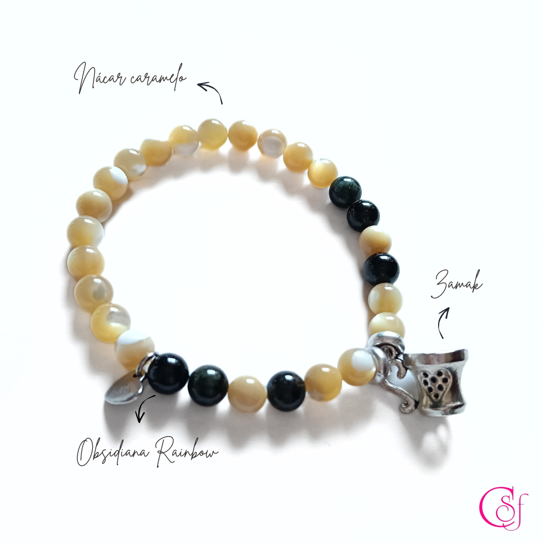 Pulsera Coffee Time · Calma y Conexión · Diseño de Autor CSF