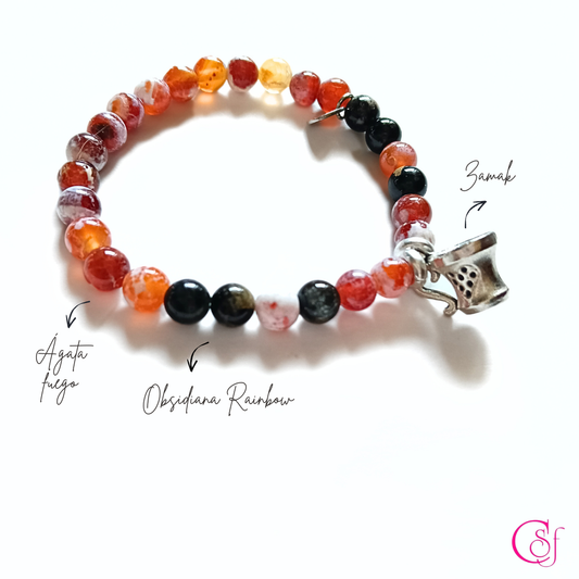 Pulsera Coffee Time · Energía y Decisión · Diseño de Autor CSF