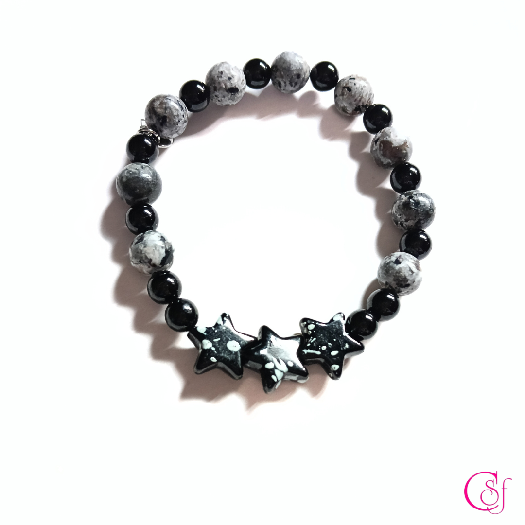 Pulsera Stars · Protección y Equilibrio · Diseño de Autor CSF