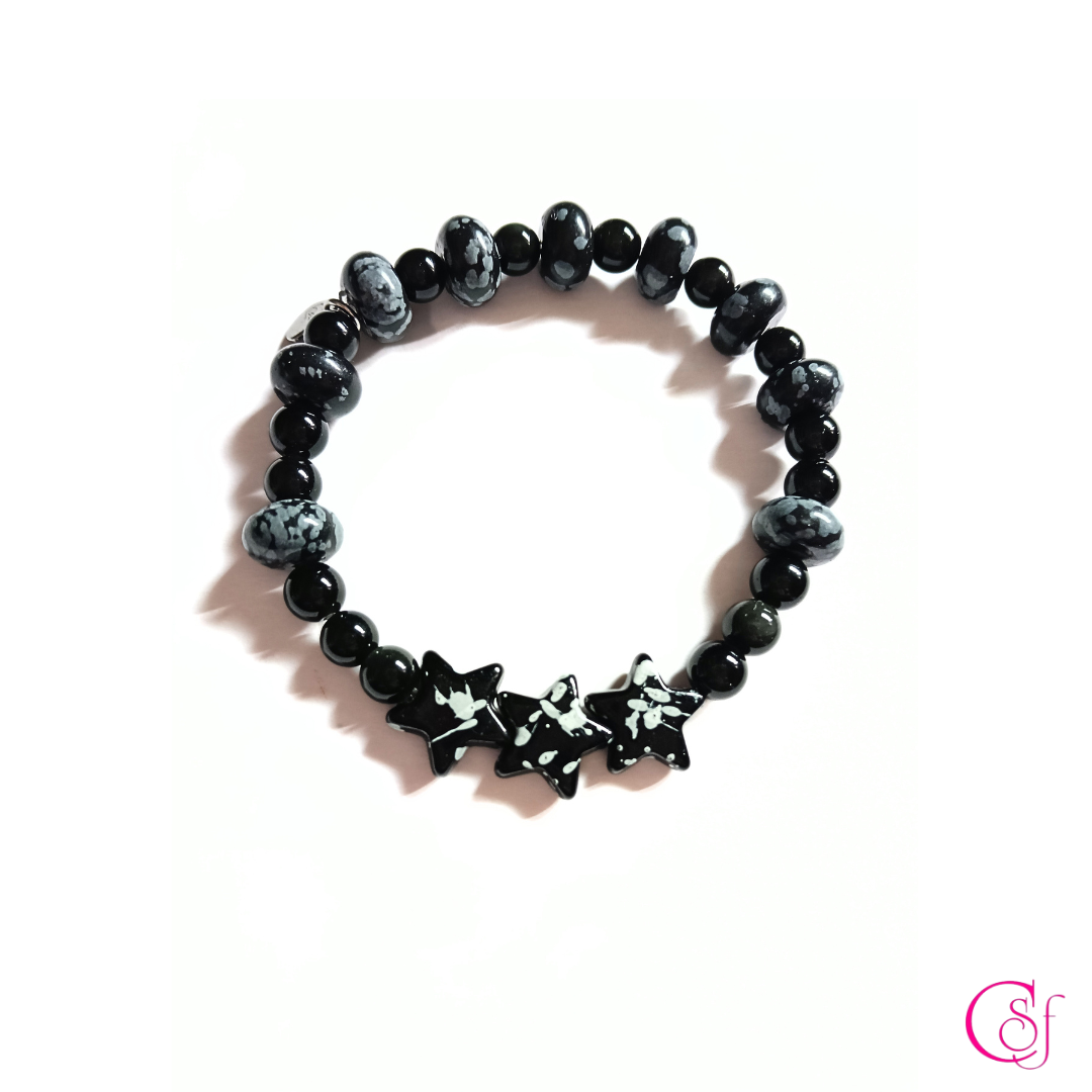 Pulsera Stars · Protección y Equilibrio · Diseño de Autor CSF