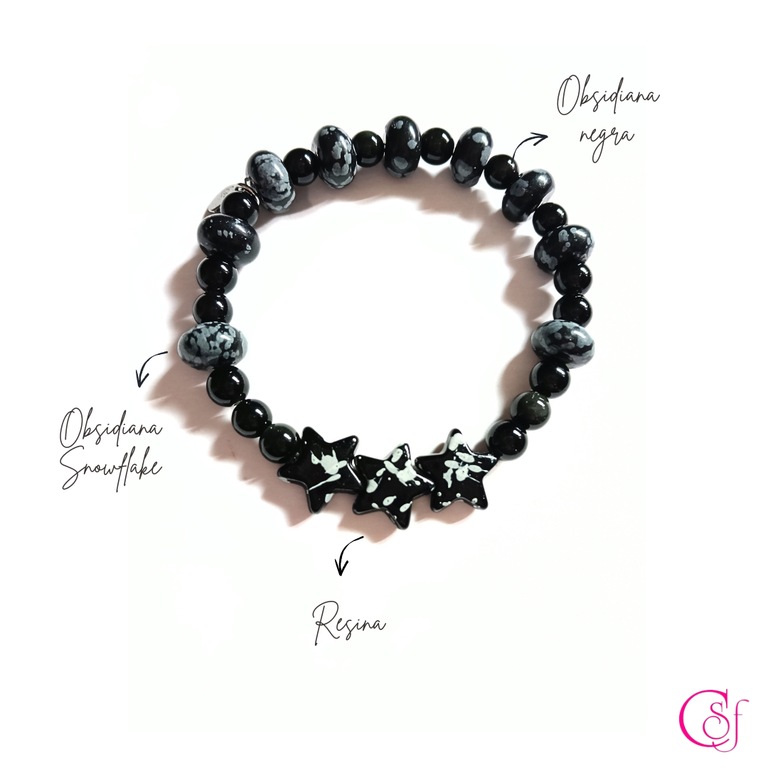 Pulsera Stars · Protección y Equilibrio · Diseño de Autor CSF