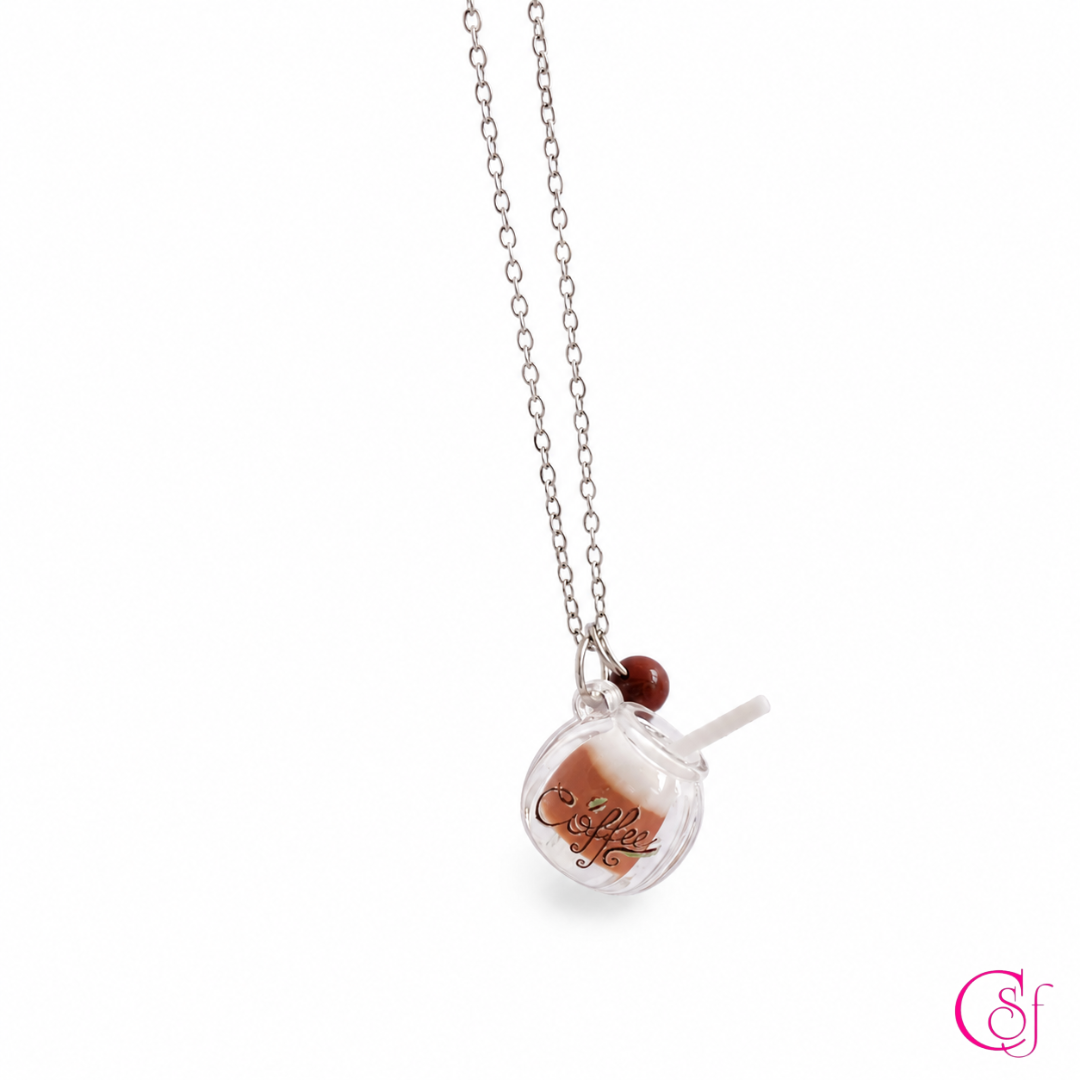 Collar KAWAII con Dije de Resina y Piedra · Acero Inoxidable