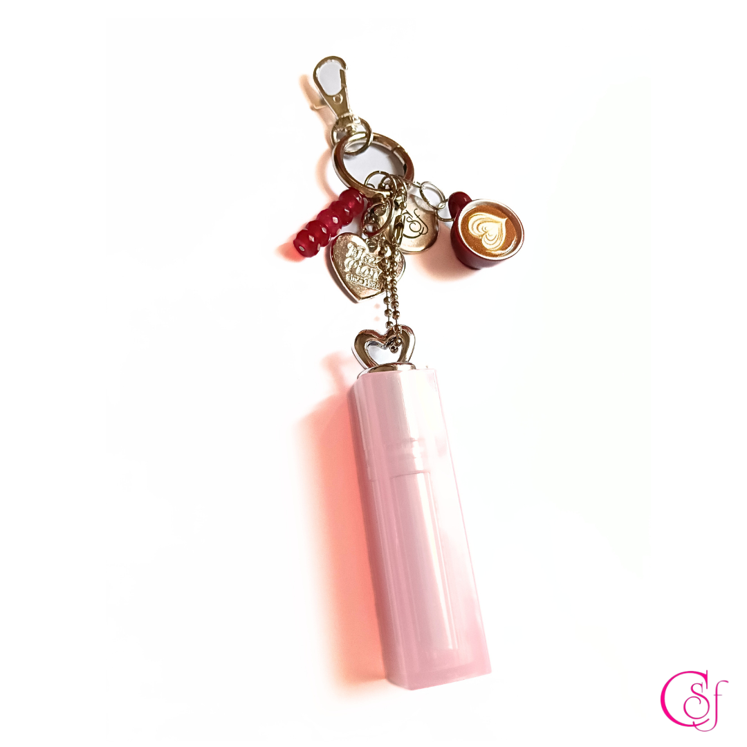 Adorna bolsos Glossy Coffee · Labial, Café y Rubí Reconstituido